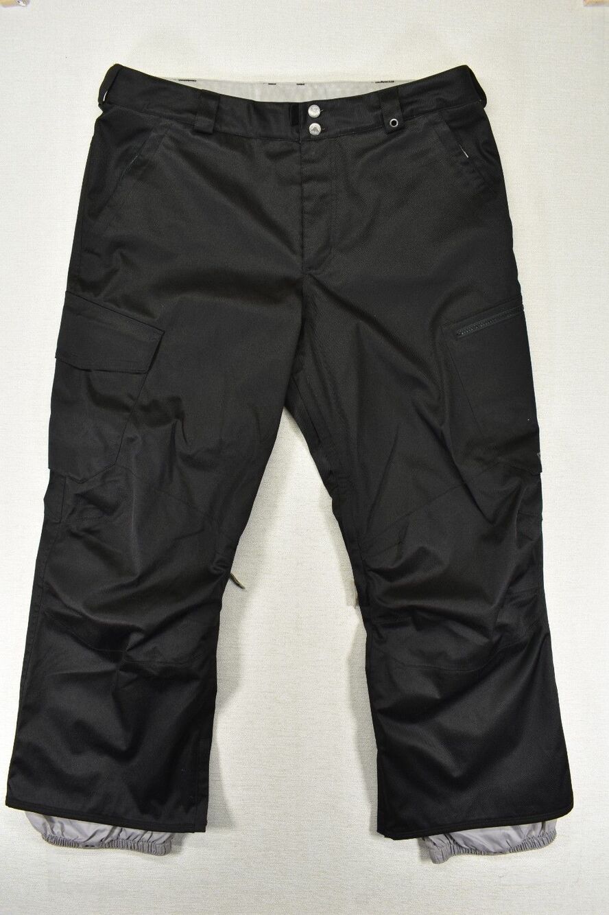 Burton Dryride Mens XL Short Black Waterproof Snowboard Ski Pants Cargo Insulate